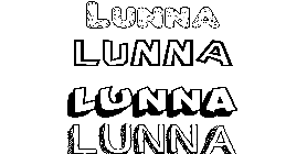 Coloriage Lunna