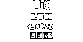 Coloriage Lux