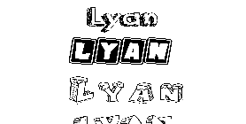 Coloriage Lyan