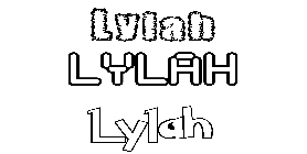 Coloriage Lylah