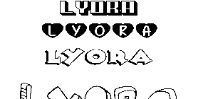 Coloriage Lyora