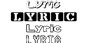 Coloriage Lyric