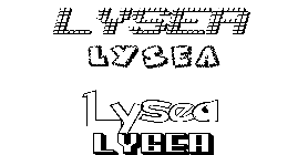 Coloriage Lysea