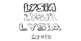 Coloriage Lysia