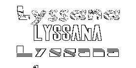 Coloriage Lyssana
