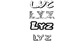 Coloriage Lyz