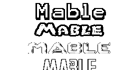 Coloriage Mable