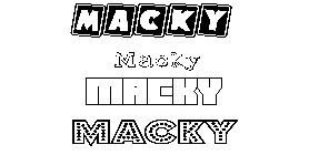 Coloriage Macky