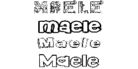 Coloriage Maele
