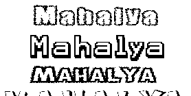 Coloriage Mahalya