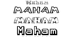 Coloriage Maham