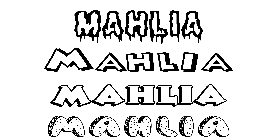 Coloriage Mahlia