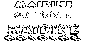 Coloriage Maidine