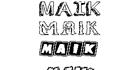 Coloriage Maik