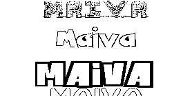 Coloriage Maiva