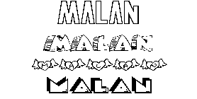 Coloriage Malan