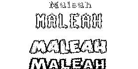 Coloriage Maleah