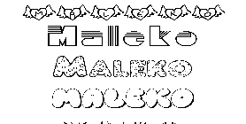 Coloriage Maleko