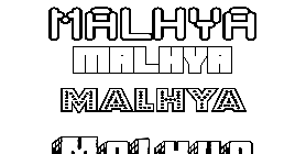 Coloriage Malhya