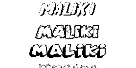 Coloriage Maliki