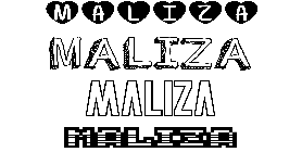 Coloriage Maliza