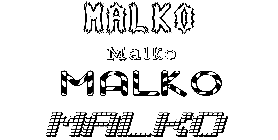 Coloriage Malko