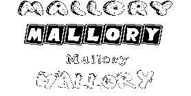 Coloriage Mallory