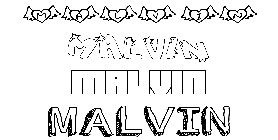 Coloriage Malvin