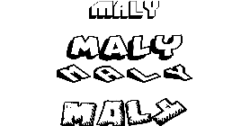 Coloriage Maly