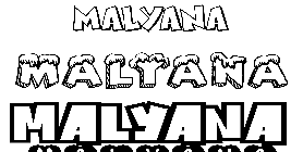 Coloriage Malyana