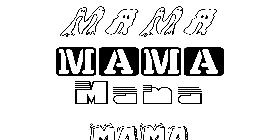 Coloriage Mama