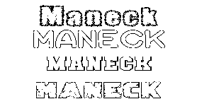 Coloriage Maneck