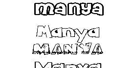 Coloriage Manya