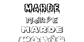 Coloriage Marde