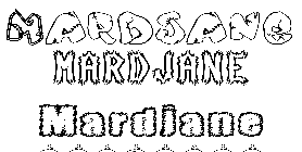 Coloriage Mardjane