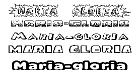 Coloriage Maria-Gloria
