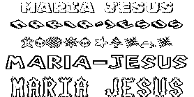 Coloriage Maria-Jesus