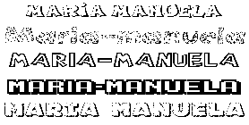 Coloriage Maria-Manuela