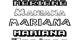 Coloriage Mariana