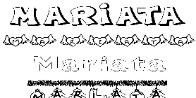 Coloriage Mariata