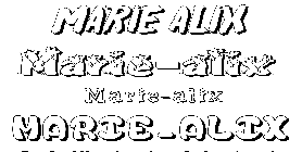 Coloriage Marie-Alix