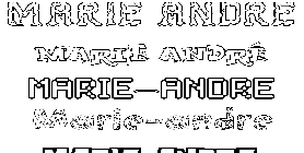 Coloriage Marie-André