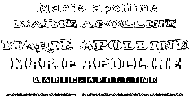 Coloriage Marie-Apolline