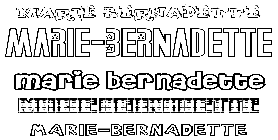 Coloriage Marie-Bernadette