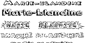 Coloriage Marie-Blandine
