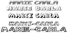 Coloriage Marie-Carla