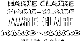 Coloriage Marie-Claire