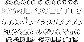 Coloriage Marie-Colette