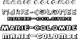 Coloriage Marie-Colombe