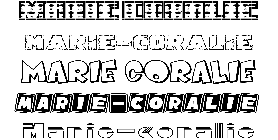 Coloriage Marie-Coralie